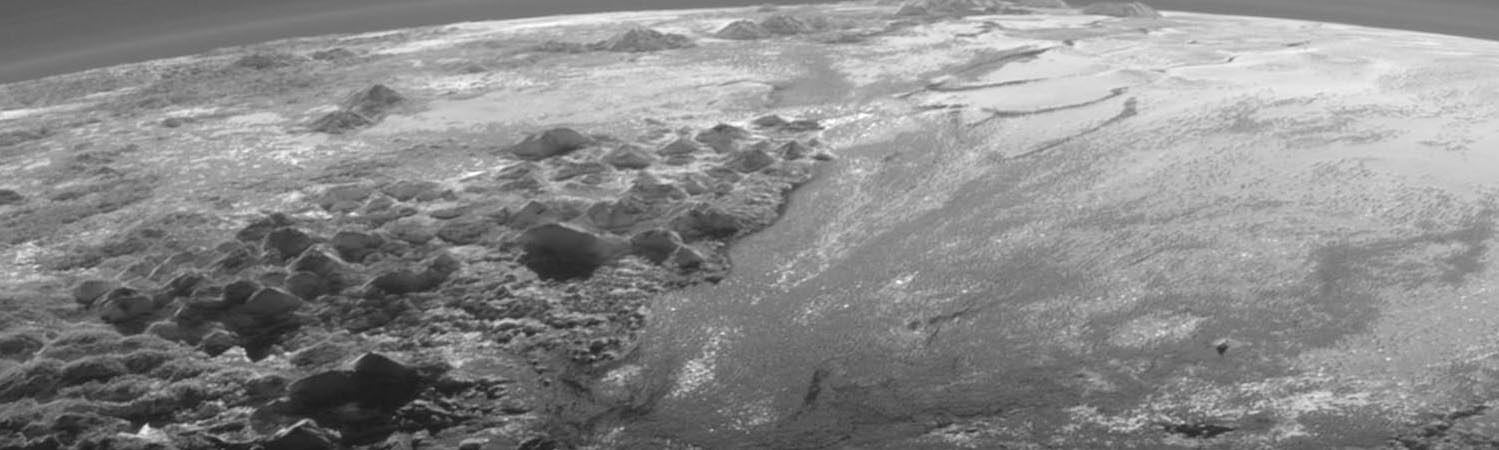 Berglandschaft auf Pluto